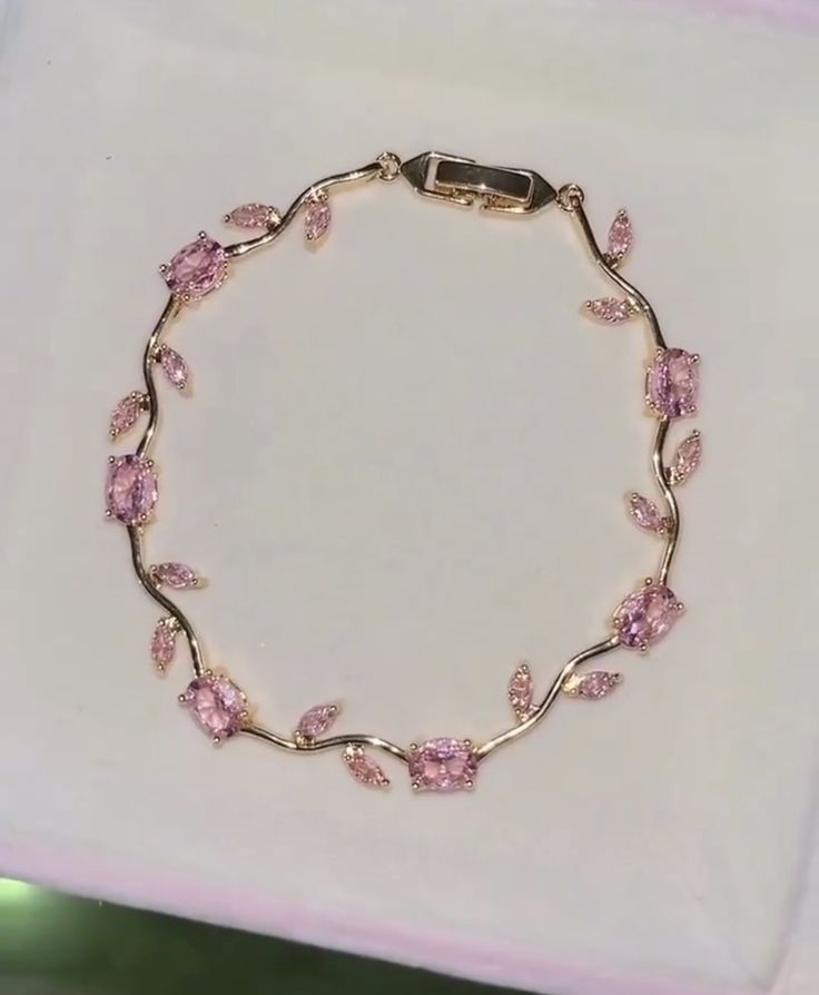 Pink Tulip Bracelet