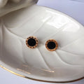 Black Roman Earring