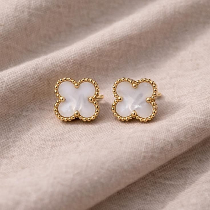 White Clover Earring