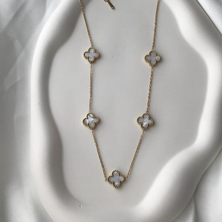 White Clover Necklace