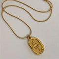 Gold Rose Necklace