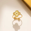 Golden Clover Ring