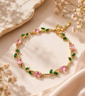 Tulip Bracelet (Pink & Green)